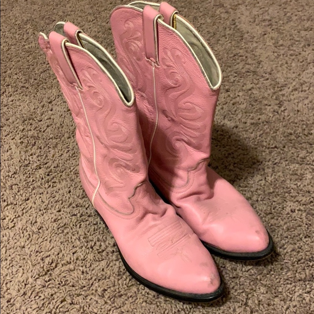 Ladies Pink Durango Boots size 8 1/2M